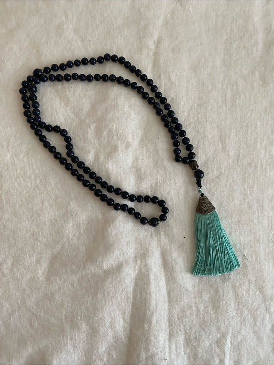 Jewelry - Blue Sandstone Mala necklace